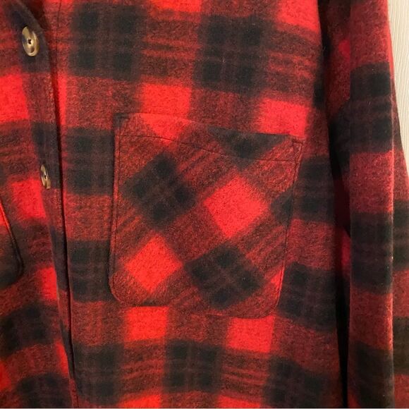 Terra & Sky Red and Black Plaid Jacket - Picture 4 of 8